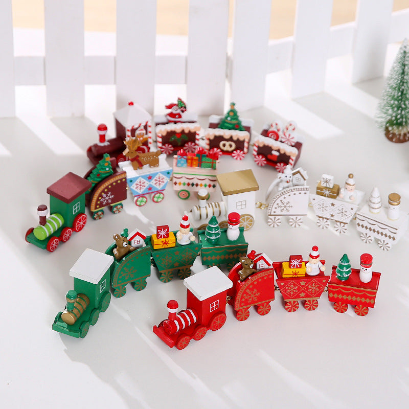 Wooden Christmas Train