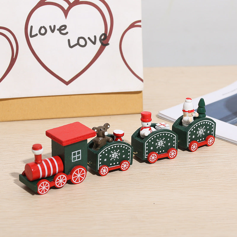 Wooden Christmas Train