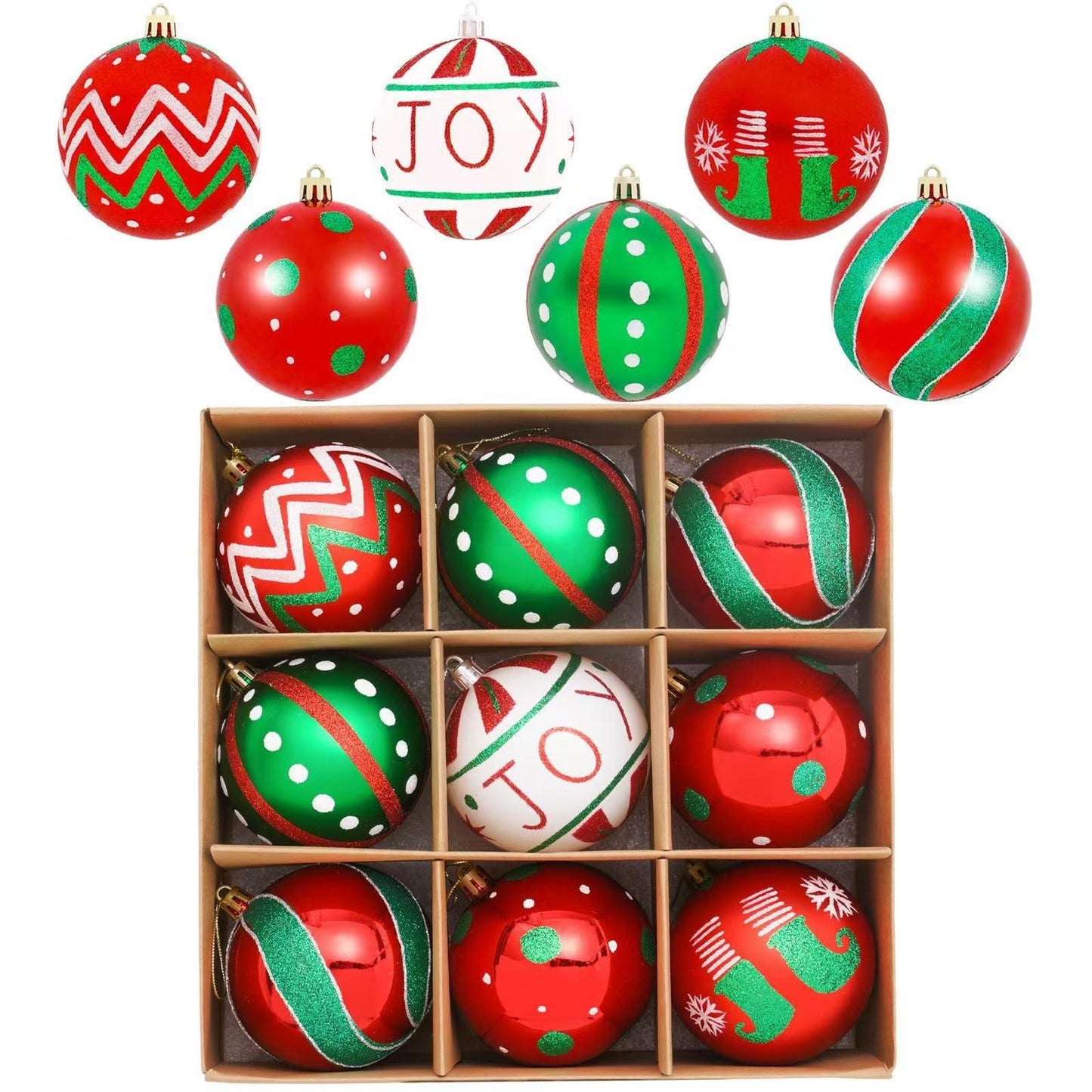 Hand Drawn Christmas Ball Set